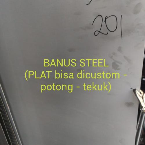 Gambar Plat stainless tebal 8 mm x 200 mm x 600 mm plat stainless 201 dop dari BANUSSTEEL Jakarta Utara Tokopedia