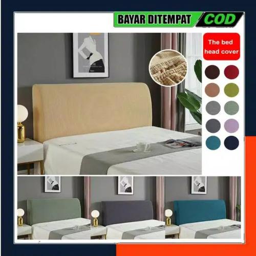 Foto Produk COVER HEADBOARD SARUNG SANDARAN KEPALA TEMPAT TIDUR PENUTUP DIVAN - 90-100 Cm, Hijau Tosca dari Eljida Store