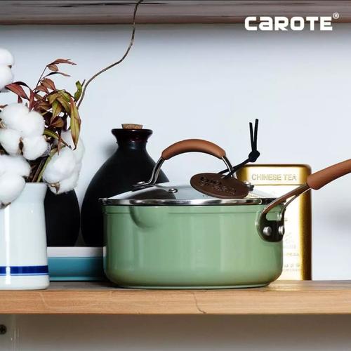 Foto Produk Carote Bio Green Sauce Pan With Lid 18 Cm dari MCI-BioGlass