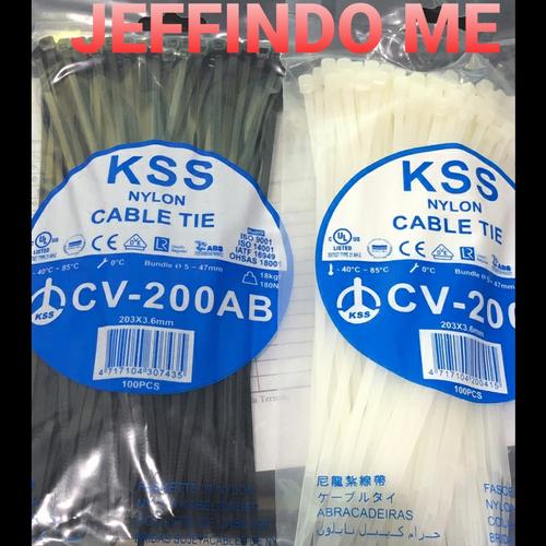 Foto Produk KABEL TIES / KABEL TIS / CABLE TIE 10CM 15CM 20CM 30CM HIGH QUALITY - 10cm dari Jeffindo Mas Electric