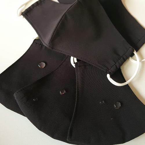 Foto Produk Masker kain WATER REPELLENT (KIDS) 3 ply - BLACK - FACTORY DIRECT dari Moteza Indonesia