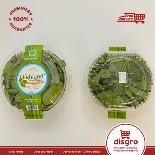 Foto Produk Highland baby spinach 100 gr bayam baby 100gr dari DISGRO