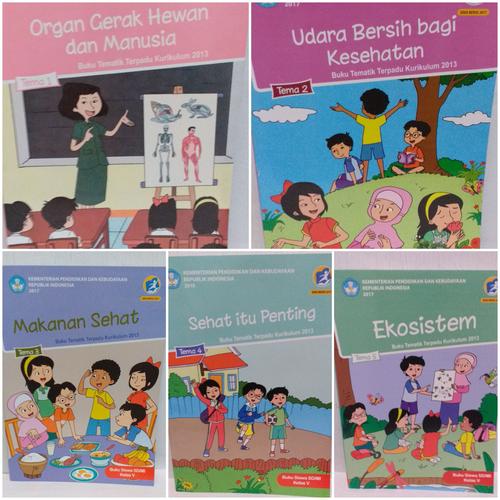 Jual Buku Siswa Paket Tematik Kelas 5 Tema 1 sampai Tema 5 K13 ...