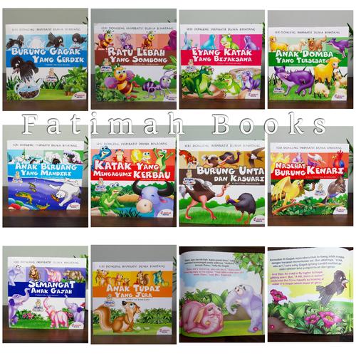 Foto Produk Buku Cerita Anak Dongeng Inspiratif Dunia Binatang Dua Bahasa dari fatimah Books