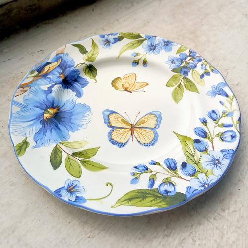 Foto Produk Salad / Fruit Plate Piring kecil Cantik Motif Violet Flo dari Gamevil Shop