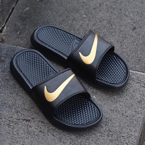 nike benassi velvet gold