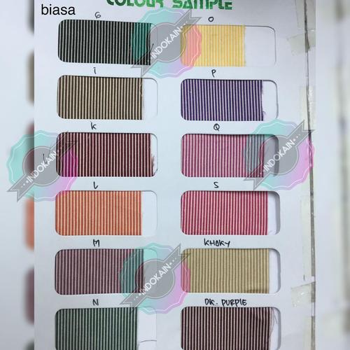Foto Produk Kain Bahan Katun Jepang Tokai ORI Gamis Tunik Kemeja Slim Salur Pro dari Indo Kain