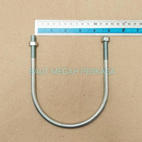Jual U Bolt 4 inch / Klem Paralon / Klem Pipa Kota Bandung Baut