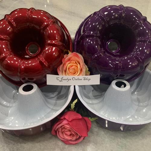 Foto Produk loyang tulban anti lengket 24cm marmer cake kue chiffon bolu - Ungu dari CJesslyn Online Shop