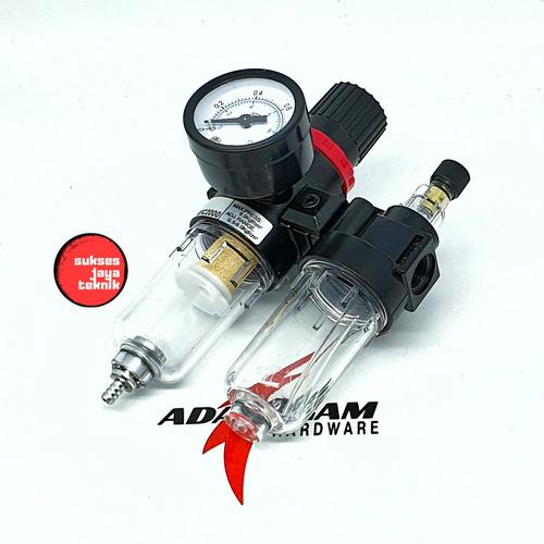 Gambar Mollar 1/4 Inch Double Air Filter Regulator - Filter Udara Kompresor dari sukses jaya teknik hardware undefined Tokopedia