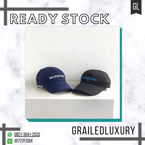 Jual BALENCIAGA Logo Baseball Cap Black 