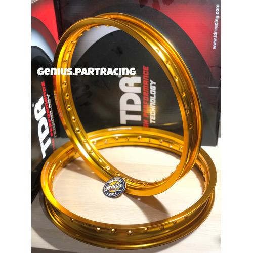 Jual VELG TDR W SHAPE SET 17 X 160 185 GOLD RING 17 ORIGINAL TDR