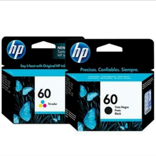 Jual tinta hp 60 black +calour 1set deskjet D1660 , D2560 , D2566 , D2660 -  Jakarta Barat - berkah toner | Tokopedia