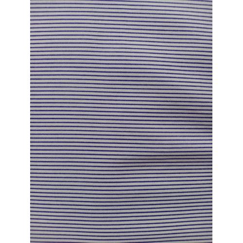 Foto Produk Kain katun jepang motif stripe ( dasar putih garis ungu) dari Klarisma Textile