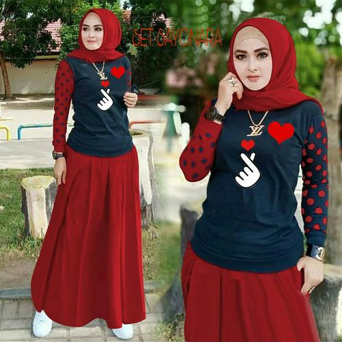 Foto Produk Setelan Sayonara Sarange Maroon dari HER'Z SHOP