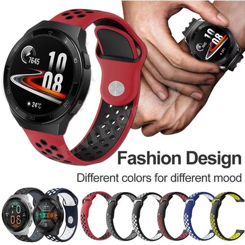 Foto Produk STRAP TALI JAM WATCH RUBBER KARET MODEL NIKE HUAWEI GT2E GT 2E 46MM dari Jktmanshop