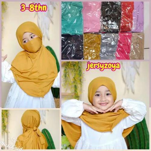 Foto Produk Hijab Nikob Anak - Hijab Anak Nikob Pastan - Kerudung Instan Anak dari ABBAS19 store