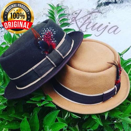 Topi Laken fedora porkpie style beuty 