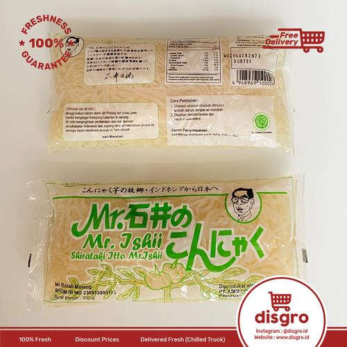 Foto Produk Mie shirataki Mr Ishii shirataki itto 200 gr mi shirataki mie diet dari DISGRO
