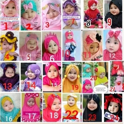 Foto Produk jilbab anak bayi syiria bulan dari babysabrina