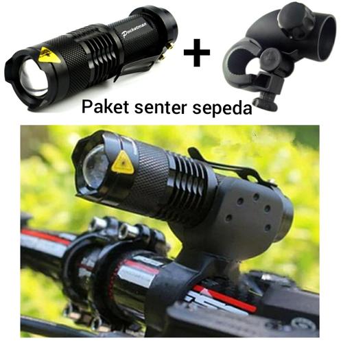 Foto Produk Lampu sepeda senter+holder waterproof ipx 2000lumes dari Toko Revtech
