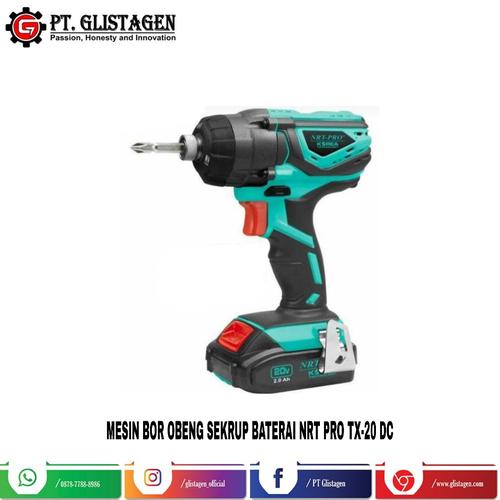 Foto Produk Mesin Bor Obeng Baterai Cordless Impact Screwdriver Nrt Pro TX 20 DC dari PT. GLISTAGEN
