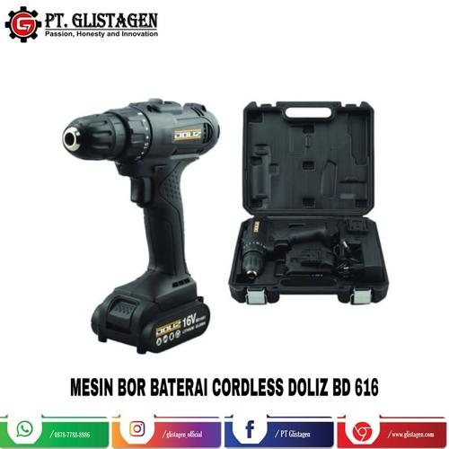 Foto Produk Mesin Bor Baterai Cordless Drill 16 Volt Doliz BD 616 dari PT. GLISTAGEN