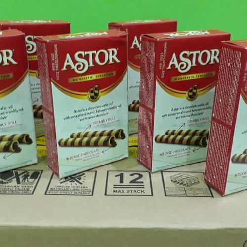 Foto Produk Astor Roll Cokelat 40gr dari Sumber Berkah Boga