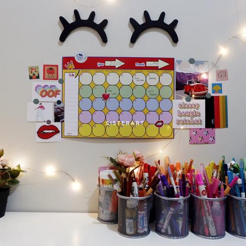 Note Dinding Jual wall planner planner dinding planner bulanan catatan notes ...