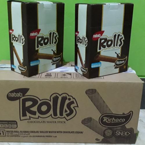 Foto Produk Nabati Rolls Cheese Wafer Stick (20pcs x 8gr) - Coklat dari Sumber Berkah Boga