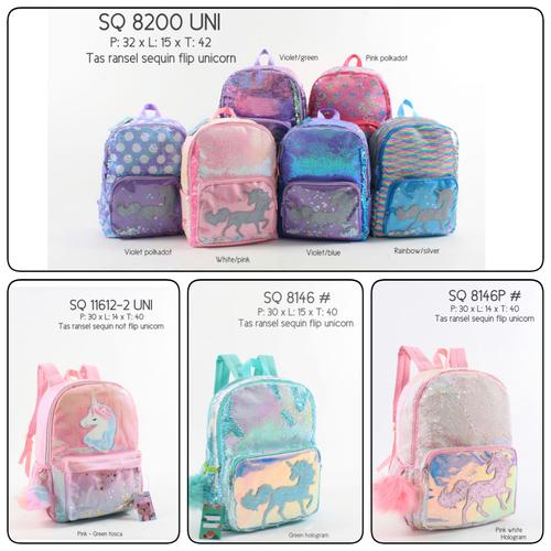 Foto Produk Tas Ransel Model Justice Unicorn Flip Sequin Shaky Backpack dari dressup house