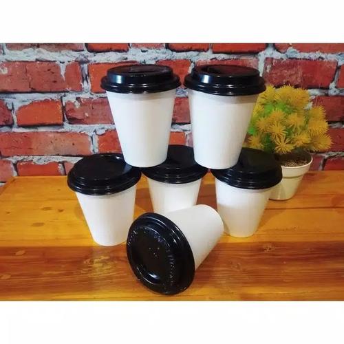 Jual Papercup Hot Coffee Gelas Kopi Kertas Panas Paper Cup 8oz w Tutup ...
