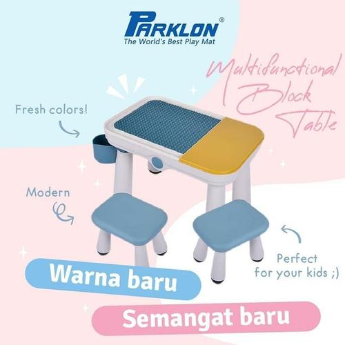 Foto Produk Parklon 2 in 1 Study and Lego table set - Yellow White dari Tinkiwinki Babytoys