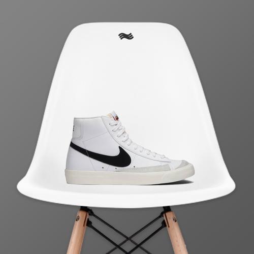 white blazer mids