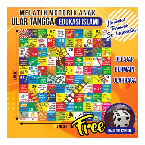 Foto Produk ULAR TANGGA EDUKASI ISLAMI JUMBO RAKSASA 2X2M dari istiqomah_pro