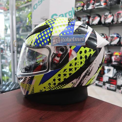 Jual AGV K3 SV Multi Pop White Blue Lime Original SNI - Kab. Sleman -  yogyakarta helmet | Tokopedia