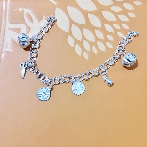 Foto Produk Gelang kaki bayi perak pakwa lonceng labu dari Stevie import