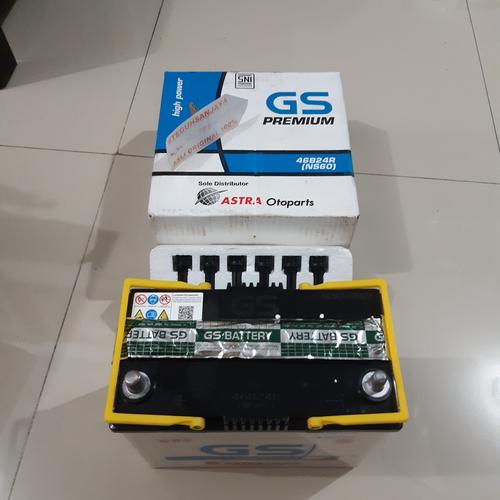 Jual Aki Accu Mobil Basah 46B24R 12V-45Ah GSPR-NS60 NS60 GS Premium