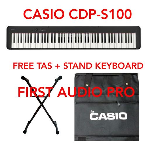 Foto Produk DIGITAL PIANO CASIO CDP S100 / CDP-S100 / CDPS100 FREE STAND DAN TAS dari First Audio Pro