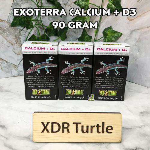 Foto Produk EXOTERRA CALSIUM + VIT D3 90GRM CALSIUM REPTIL TORTO GECKO BEARDED dari XDR TURTLE