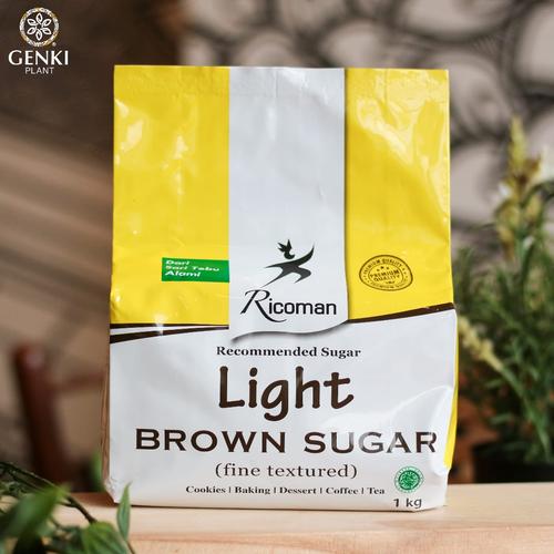 Foto Produk Ricoman Light Brown Sugar - 1 kg dari Genki Plant