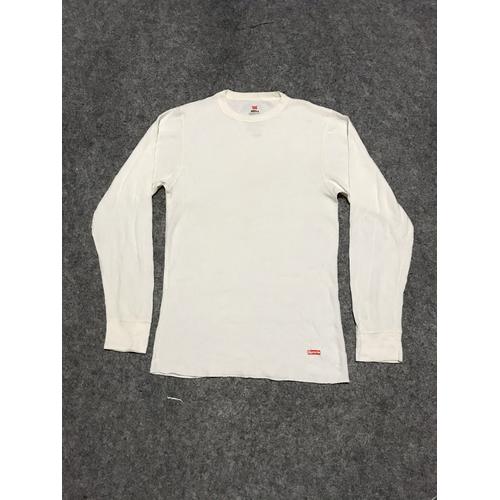 Jual Supreme x hanes longsleeve thermal 