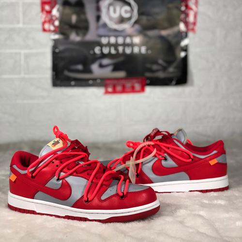 off white dunks low red
