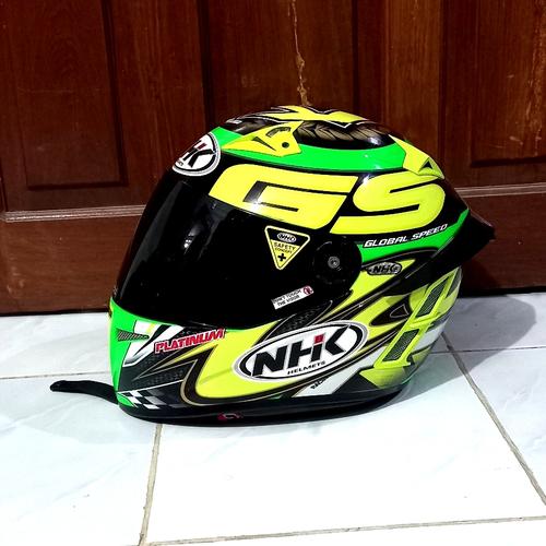 Jual Helm Nhk Gp Pro Yellow Fluo Kab Madiun Signora Helm Tokopedia