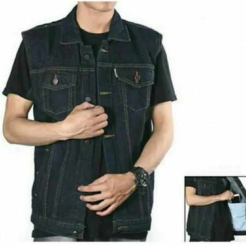 Jual rompi jeans vest jeans vest pria vest denim warna garment - Rompi  Garment, XXL - Kab. Bandung Barat - etalase kami | Tokopedia