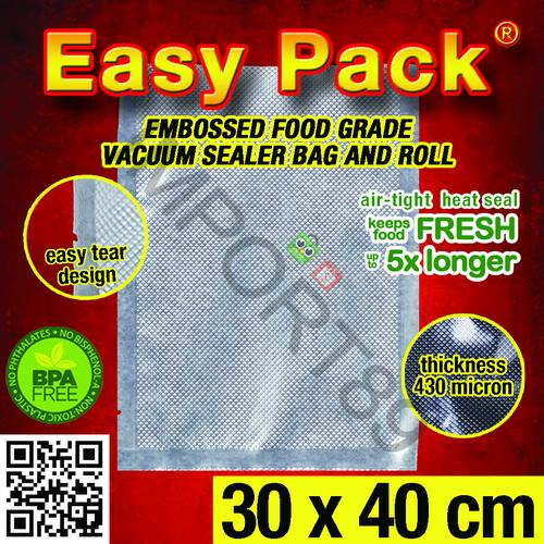 Jual 30x40 FOOD GRADE VACUUM SEAL EMBOSSED PLASTIC BAG Plastik Vacuum
