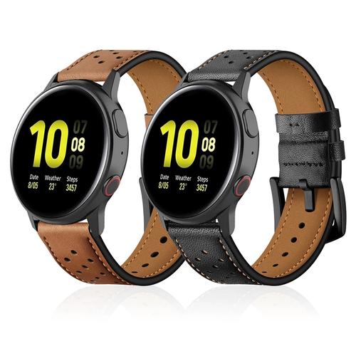 Foto Produk STRAP TALI JAM LEATHER KULIT SAMSUNG GALAXY WATCH ACTIVE 2 40MM 44MM dari Jktmanshop