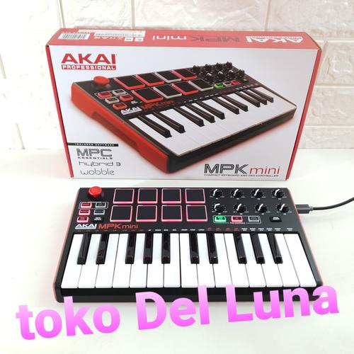 Gambar keyboard mini controller AKAI MPK MINI ORIGINAL GARANSI RESMI dari toko Del Luna undefined Tokopedia