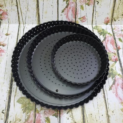 Foto Produk perforated pizza pan with removable bottom/ loyang pie - 8inch 20cm dari etc shopline