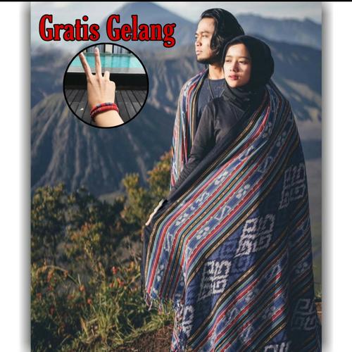 Foto Produk Kain Tenun Blanket Etnik Tenun Ikat Blanket Jepara Motif Toraja dari IE Tenun Troso Jepara